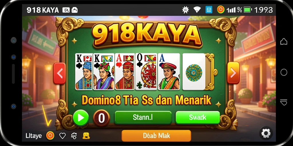 Tampilan gameplay seru dari permainan Domino 918KAYA.