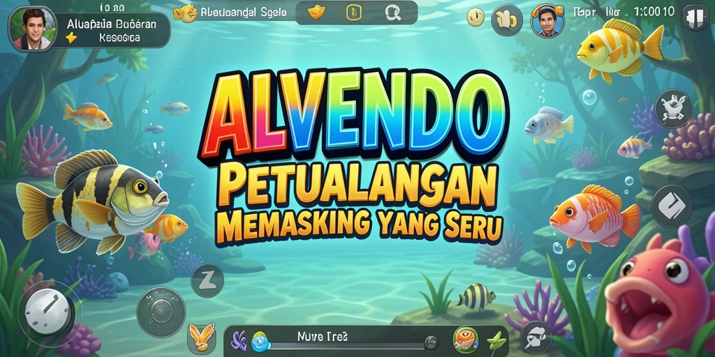 Gameplay menegangkan saat menangkap ikan di ALVENDO.