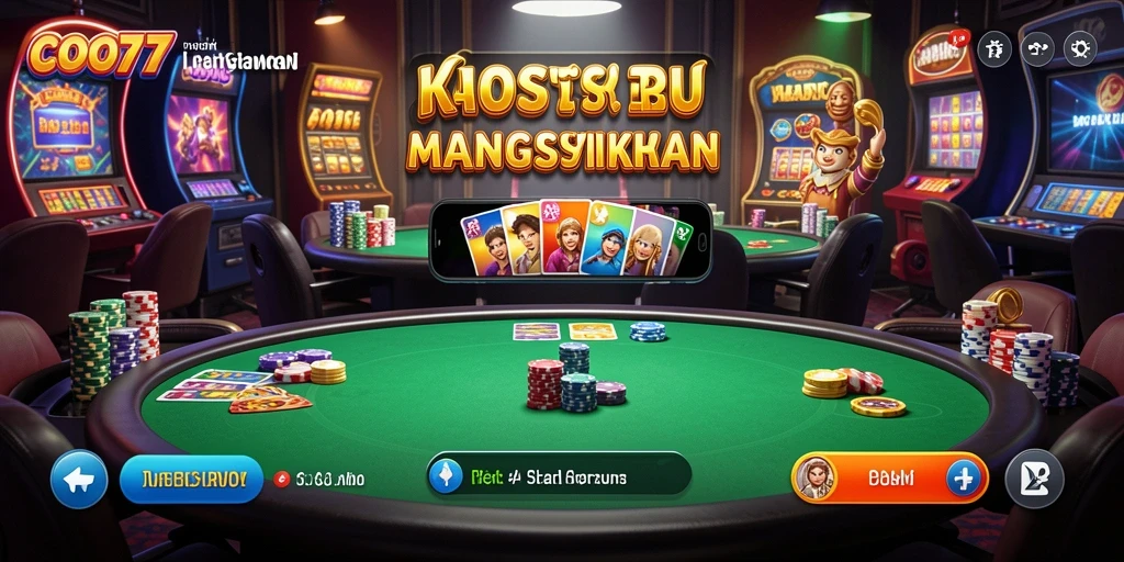 Tampilan gameplay Kasino yang menarik dan mengasyikkan di COO77.