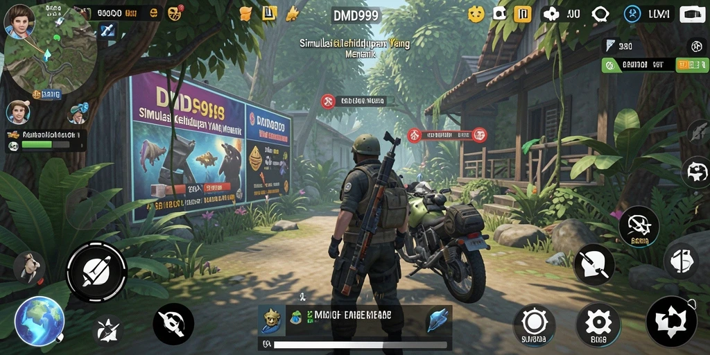 Gameplay DMD999 yang menarik dengan interaksi antar karakter.