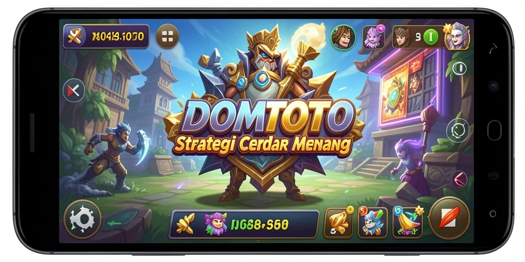 Screenshot gameplay DOMTOTO menampilkan strategi yang mendebarkan.