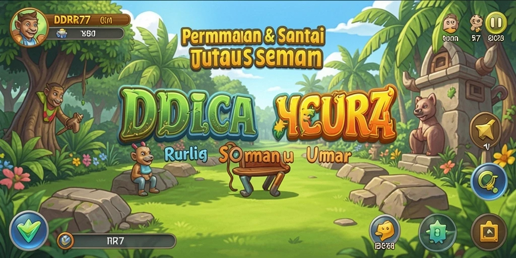 Tampilan gameplay yang ceria dan menghibur dari IDR77.
