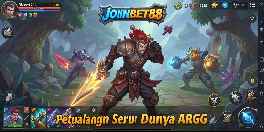 Screenshot utama JOINBET88 dengan aksi pertempuran yang seru.