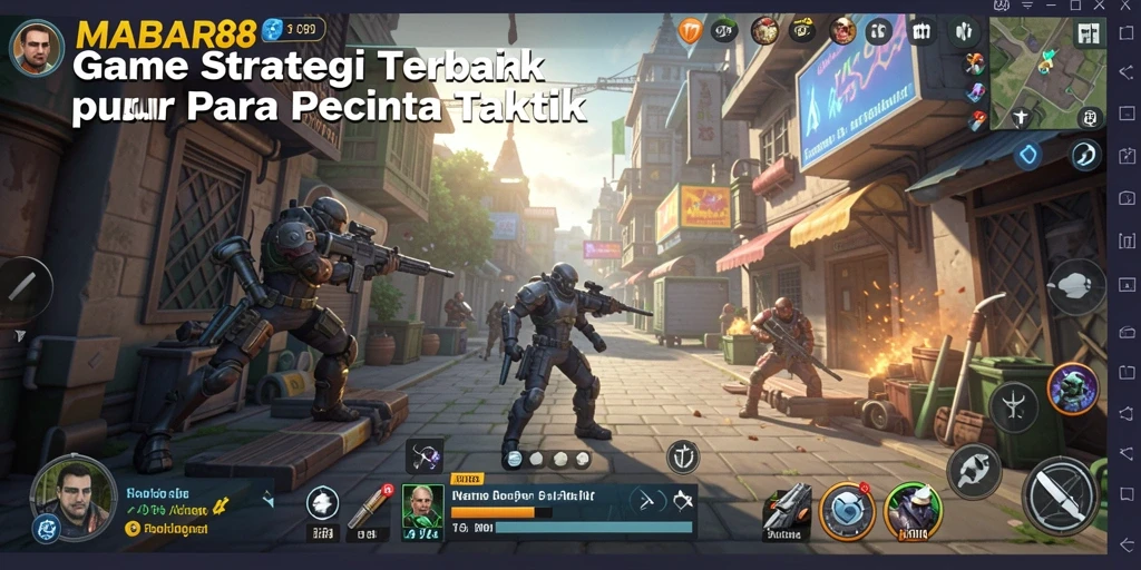 Tampilan gameplay seru MABAR88 dengan berbagai strategi dan taktik.