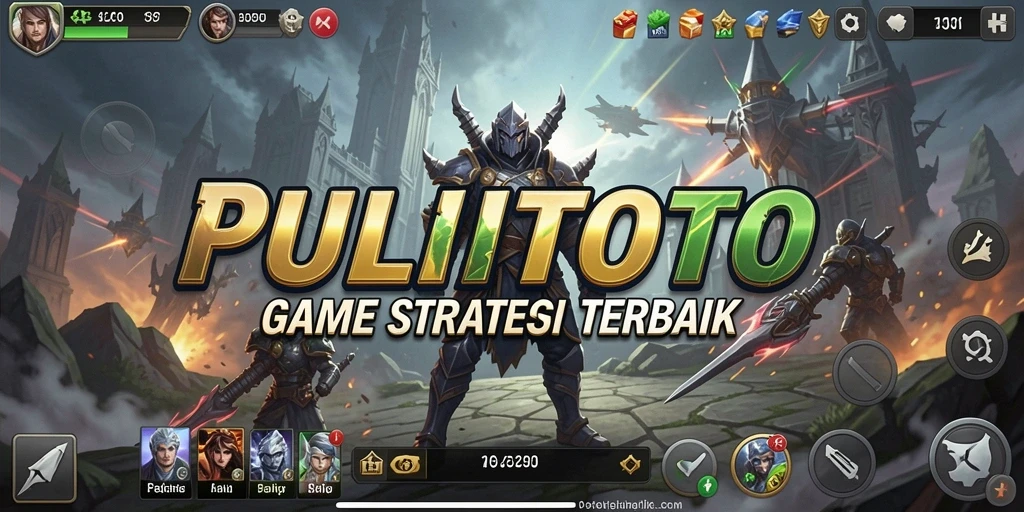 Tangkapan layar gameplay PULITOTO yang menunjukkan strategi pertempuran yang intens.