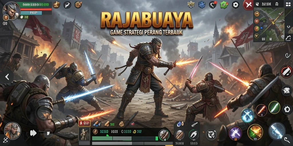 Gameplay RAJABUAYA yang mengasyikkan dan penuh strategi.
