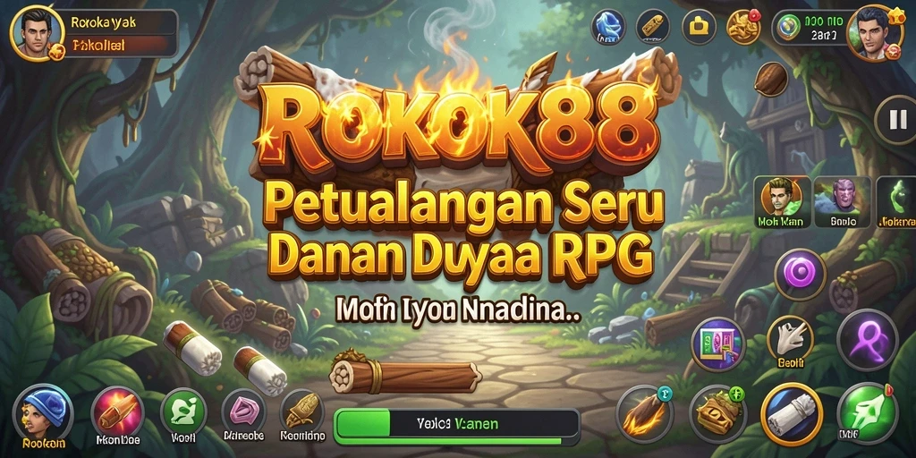 Tampilan gameplay ROKOK88 dengan aksi pertarungan yang seru.