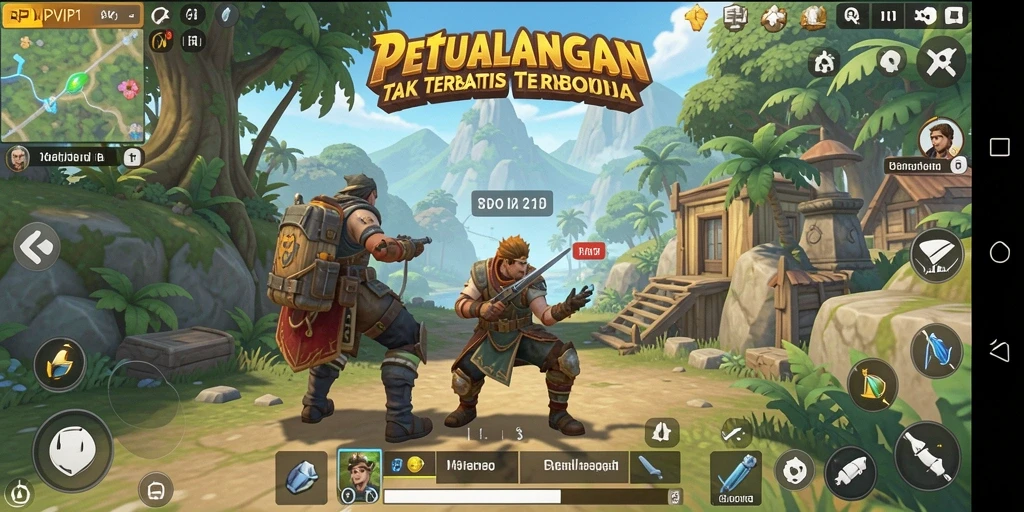 Tampilan gameplay Open World yang mendebarkan dari RPVIP1.