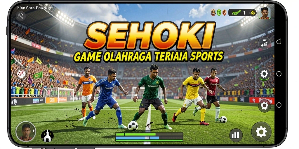 Screenshot SEHOKI menunjukkan aksi olahraga yang mendebarkan.