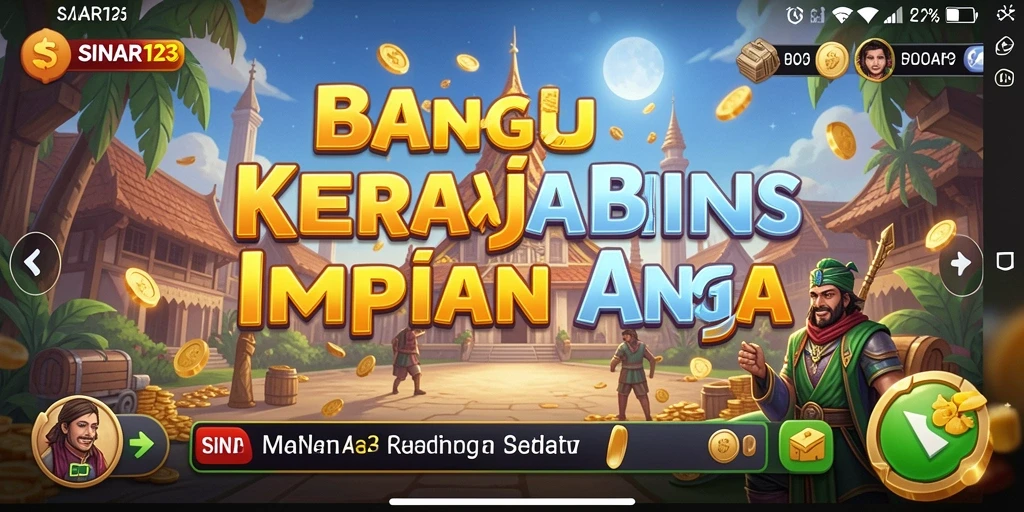 Screenshot utama menunjukkan aksi pengelolaan bisnis dalam SINAR123.