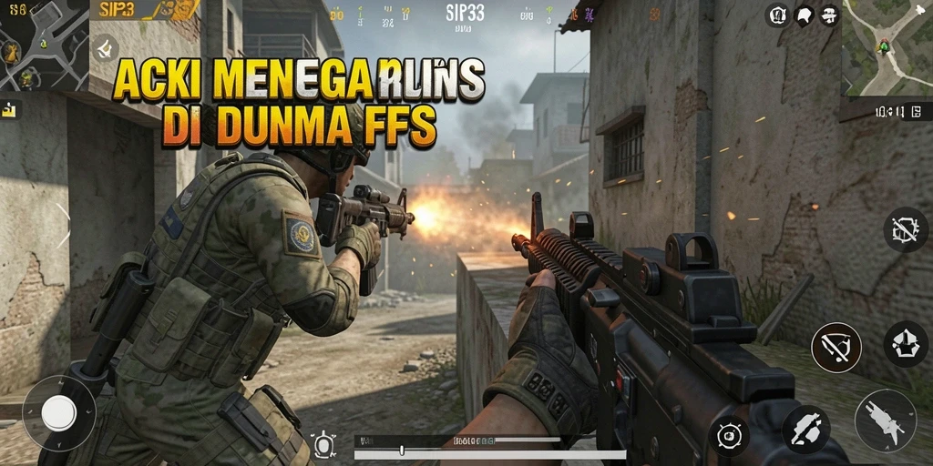 Tampilan gameplay SIP33 yang intens dan mendebarkan dalam situasi pertempuran.