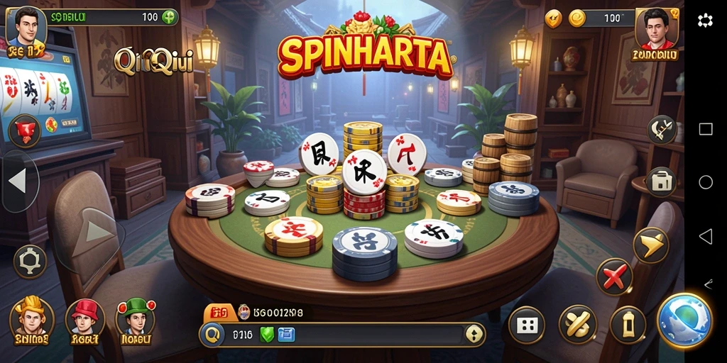 Tampilan gameplay QiuQiu yang seru dan penuh strategi.