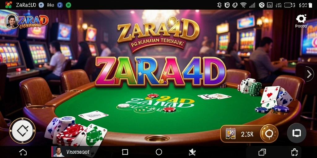 Screenshot ZARA4D menampilkan gameplay seru dan grafis menawan dari permainan Kasino.